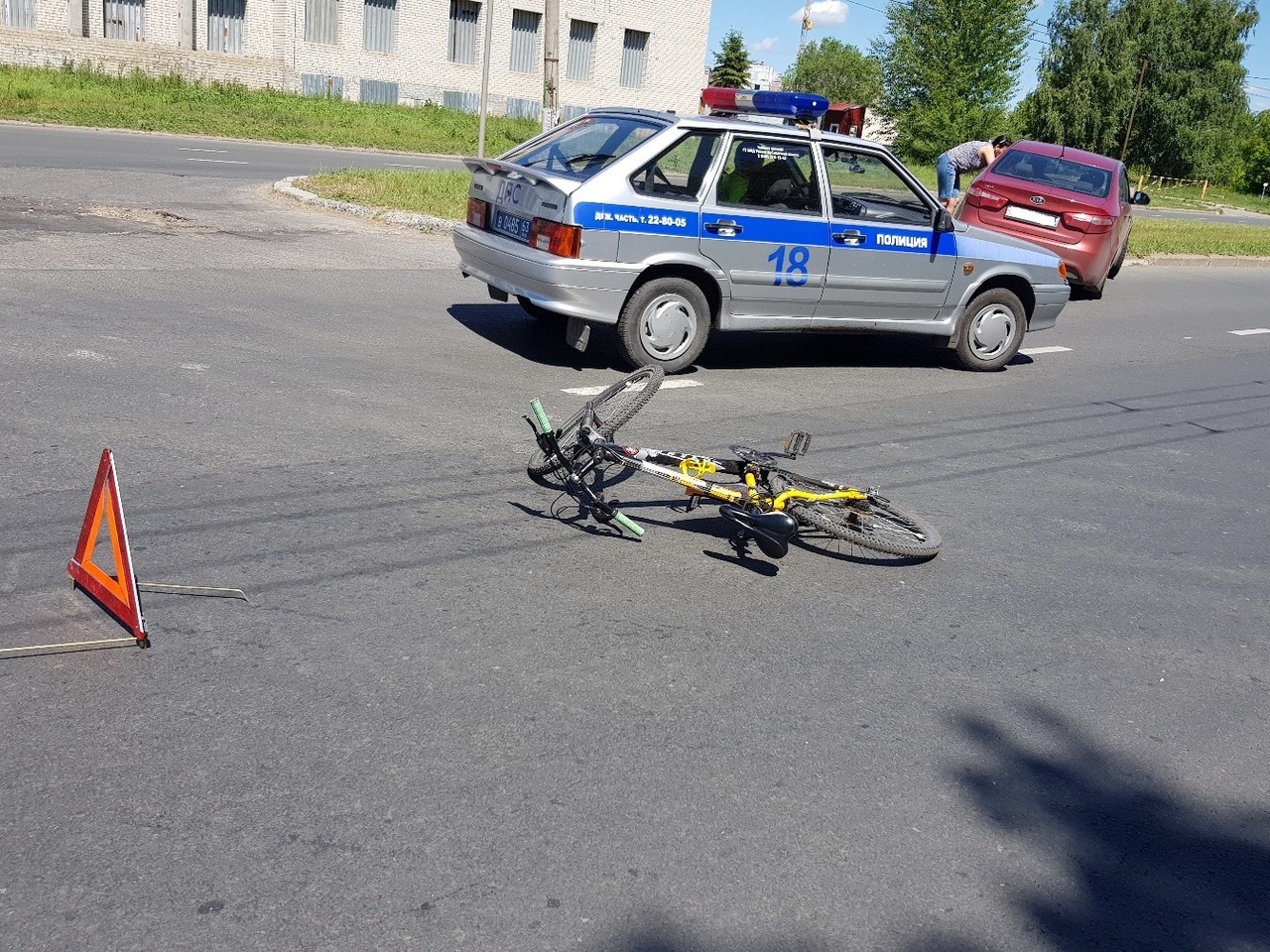 Подросток на велосипеде и женщина на иномарке устроили аварию на улице Жукова