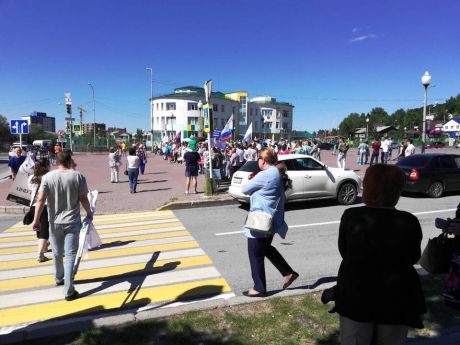 В Ханты-Мансийске прошел митинг повышения пенсионного возраста