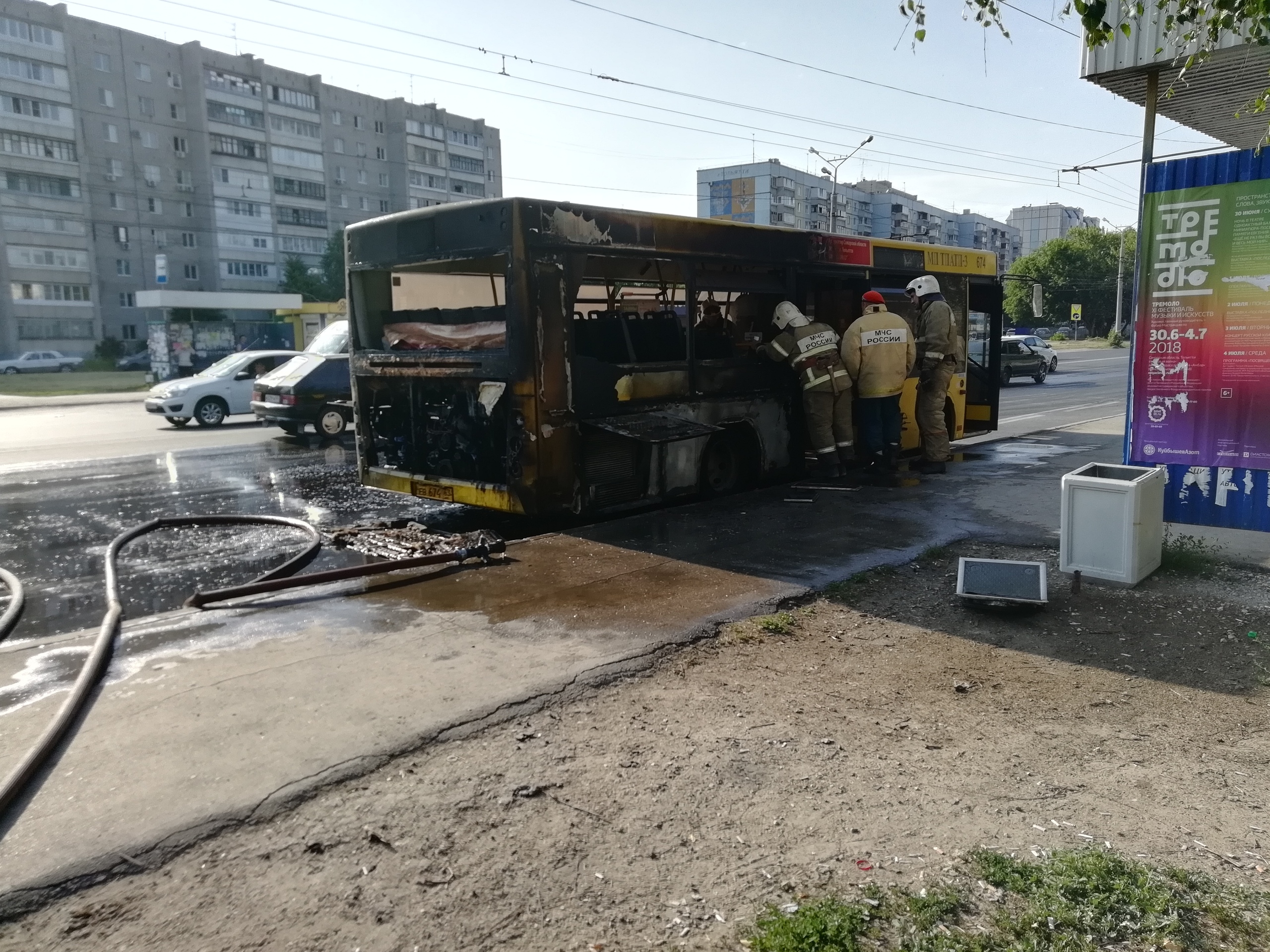 В Тольятти выгоревший пассажирский автобус могут снова пустить на линию