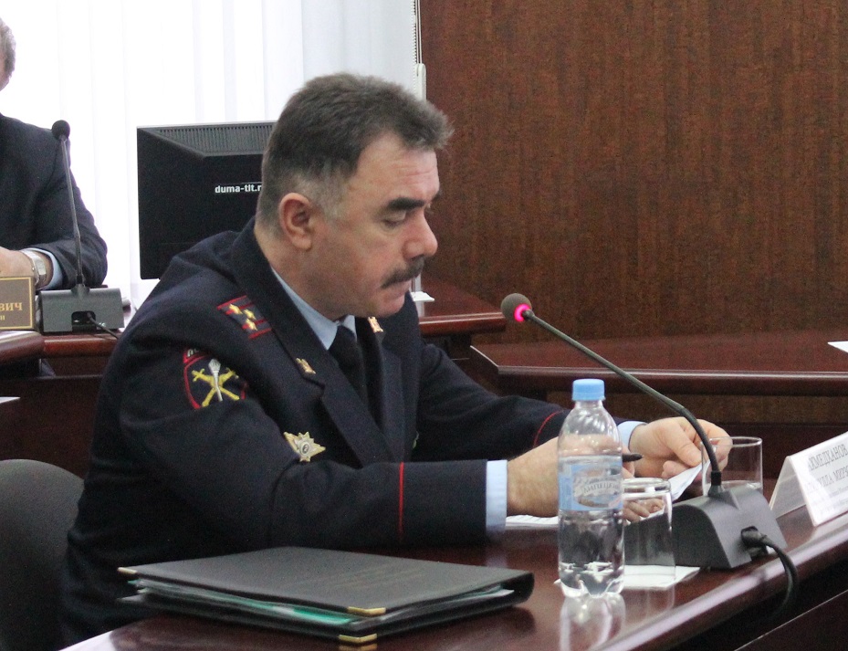 В Думе Тольятти заслушали отчет начальника городской полиции за первое полугодие